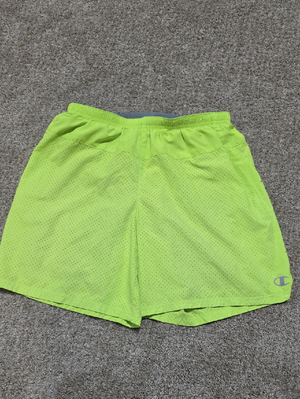 Champion Men’s Neon Lime Athletic Shorts